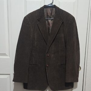 Ralph Lauren Mens Chocolate Brown Corduroy Blazer, 40R